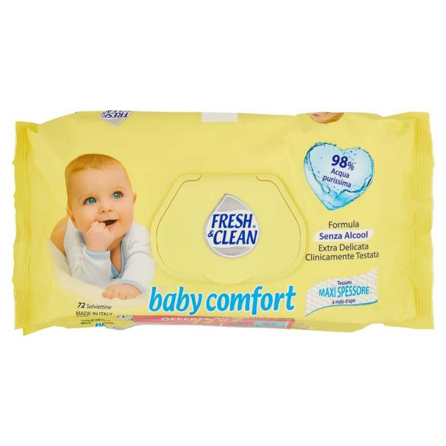 Fresh & Clean Универсальные гипоаллергенные дорожные салфетки, 40 шт