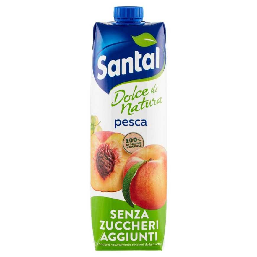 Santal Dolce Natura Сок персиковый без сахара, 1 л