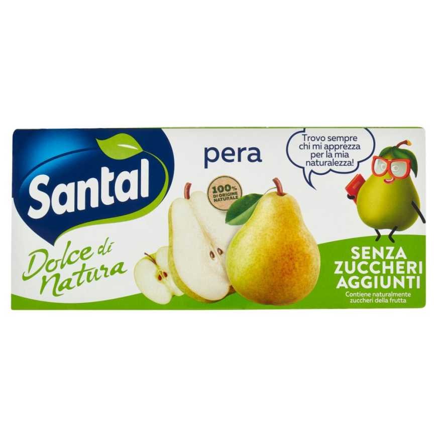 Santal Сок грушевый Dolce Natura без сахара, 3 × 200 мл