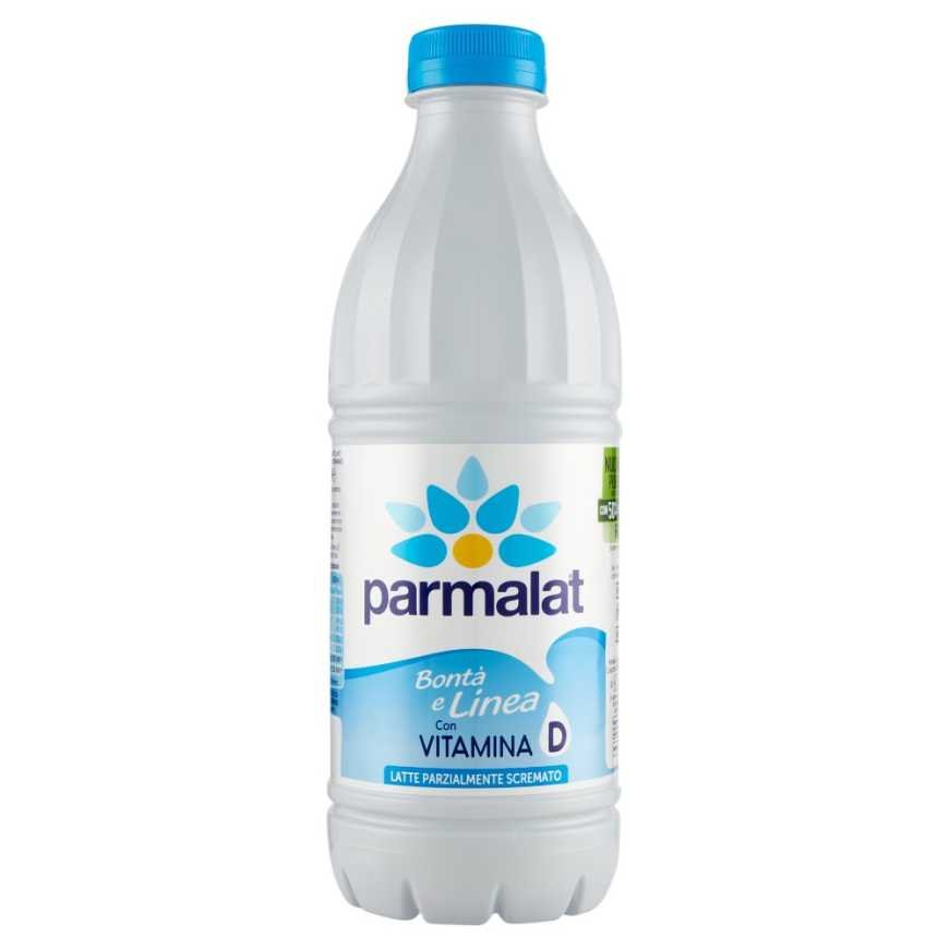Parmalat Молоко ультрапастеризованное частично обезжиренное в бутылке, 1 л