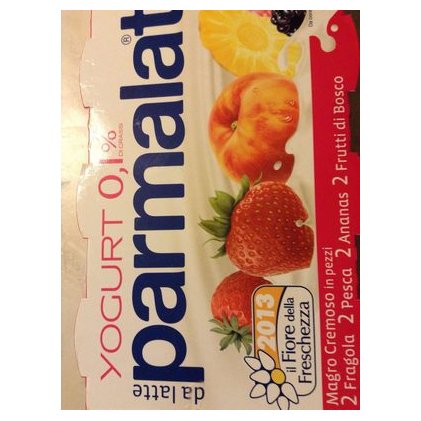 Parmalat фруктовый йогурт 0,1%, 8х125 г