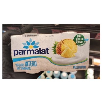 Parmalat йогурт ананас, 2x125 г