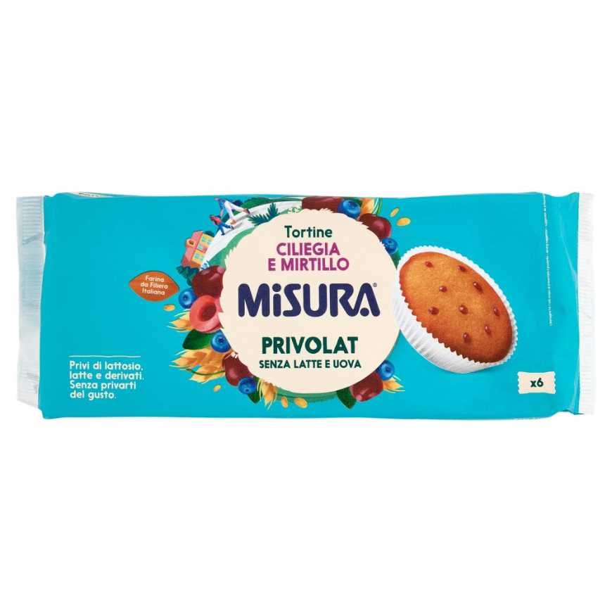 Misura Privolat мини-торты с вишней и черникой, 6 шт., 290 г