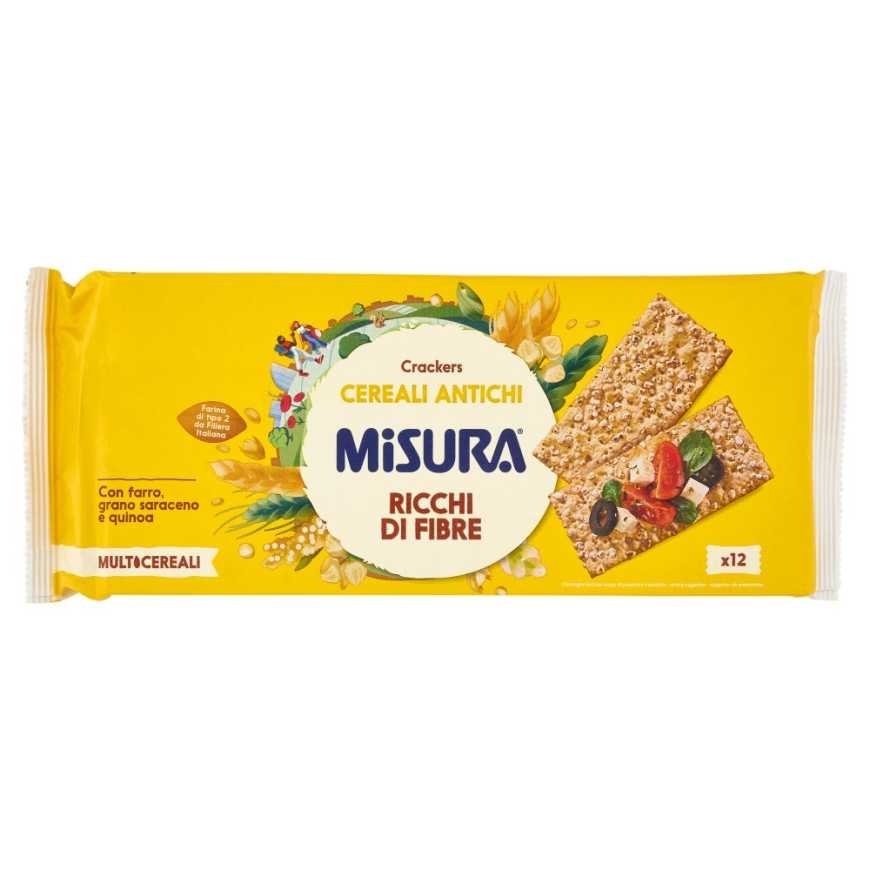Misura Крекеры мультизлаковые с полбой, гречихой и киноа Multicereali Farro, Grano Saraceno e Quinoa, 350 г