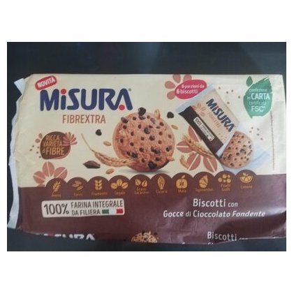 Misura печенье Fibreextra с шоколадом, 280 г