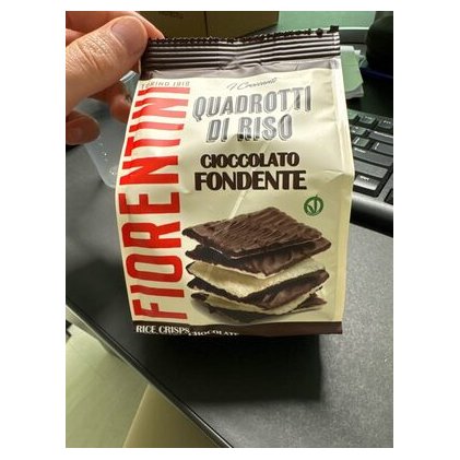Fiorentini рисовые мини-хлебцы в темном шоколаде, 80 г