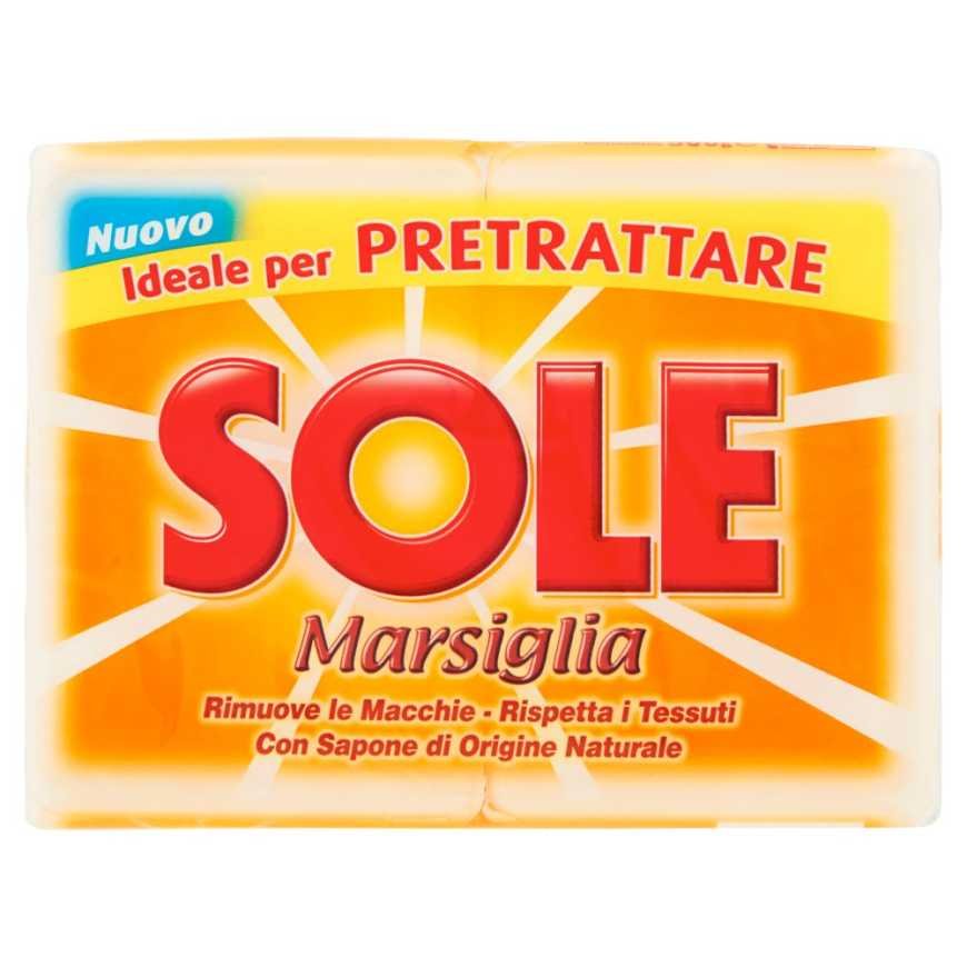 Sole белое хозяйственное мыло, 250 г, 2 шт