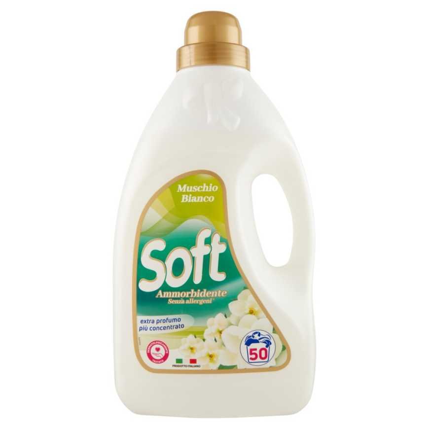 Soft кондиционер для белья белый мускус, 50 стирок, 3 л