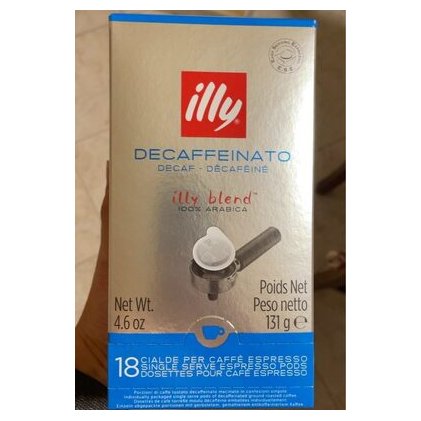 Illy кофе в чалдах Decaffeinato без кофеина, 18 шт.