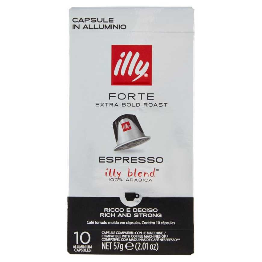 Illy Кофе в капсулах Espresso Forte совместимые с Nespresso, 57 г, 10 шт