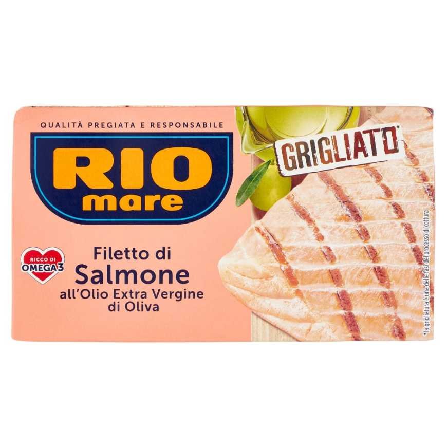 Rio Mare Филе лосося на гриле в оливковом масле Extra Vergine, 125 г