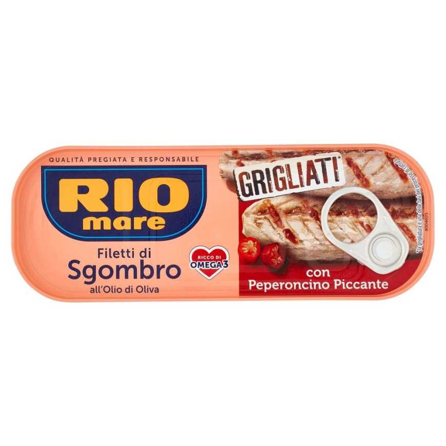 Rio Mare Филе скумбрии на гриле в оливковом масле с острым перцем чили, 120 г
