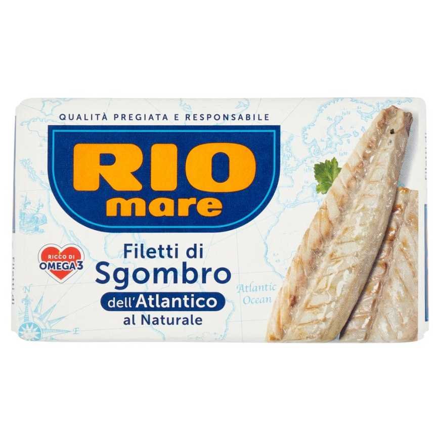 Rio Mare Atlantic mackerel fillets in natural water, 125 g