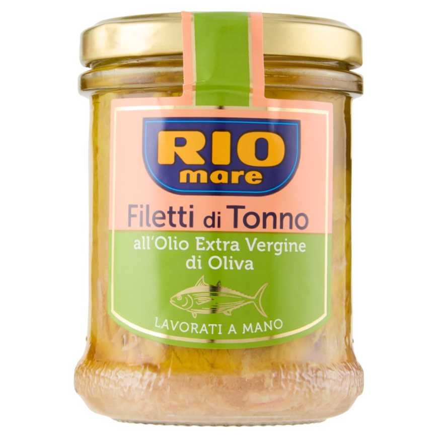 Rio Mare hand-processed tuna fillets in extra virgin olive oil, 180 g