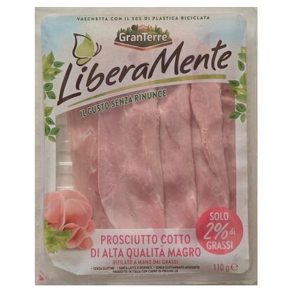 LiberaMente GranTerre sliced lean cooked ham, 110 g