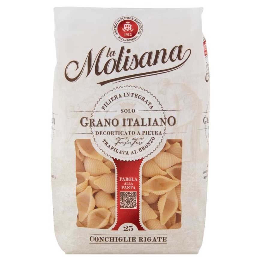 La Molisana Макароны Conchiglie Rigate n. 25, 500 г