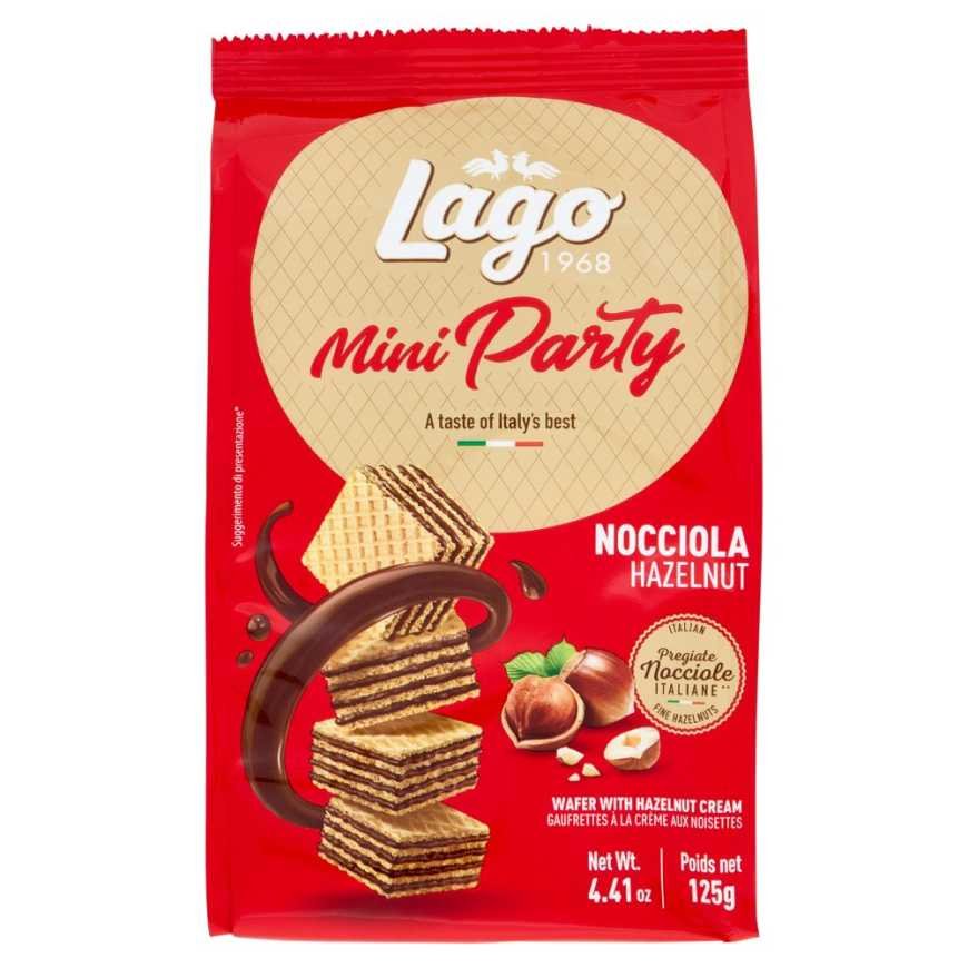 Gastone Lago Вафли Mini Party с фундуком, 125 г