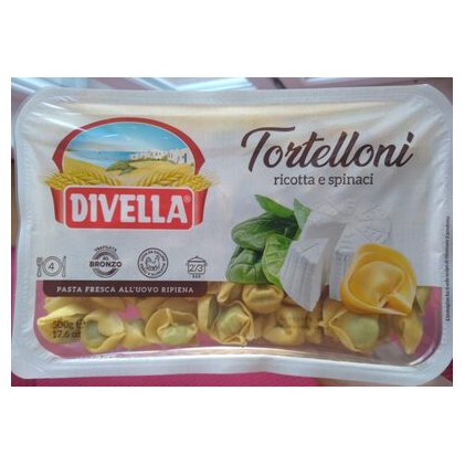 Divella Тортеллини свежая паста с рикоттой и шпинатом, 500 г