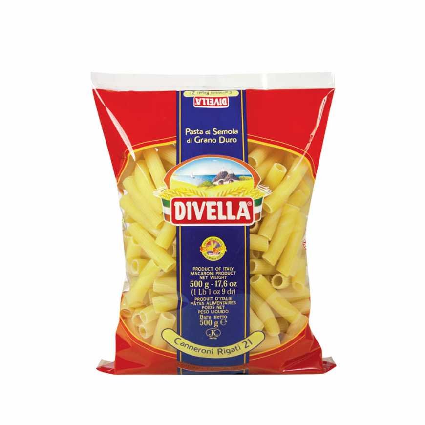 Divella Canneroni Rigati n.21, 500 г