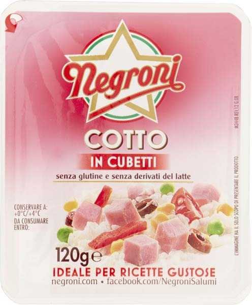 Negroni Вареная ветчина кубиками, 120 г
