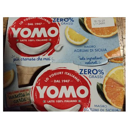 Yomo обезжиренный йогурт 0,1% сицилийские цитрусовые, 125 г х 2