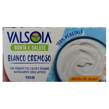 Valsoia Yosoi йогурт соевый кремовый натуральный, 2 шт., 125 г