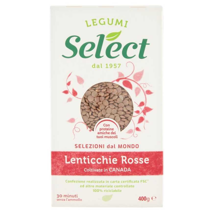 Select Red lentils in carton, 400 g