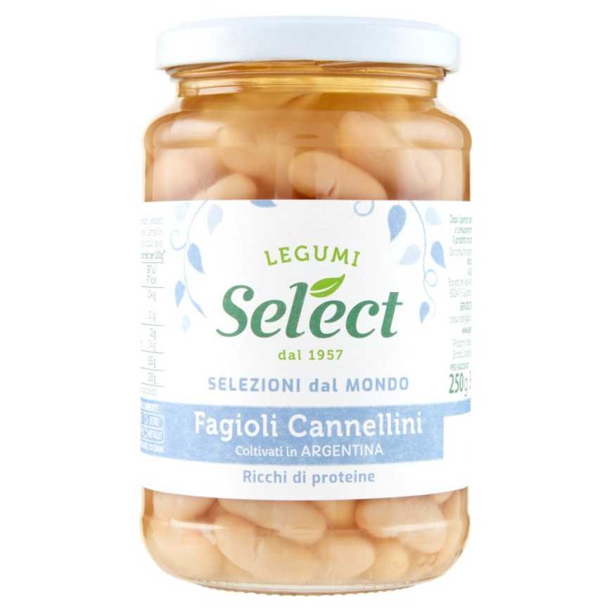 Select boiled Cannellini beans in glass jar, 350 g