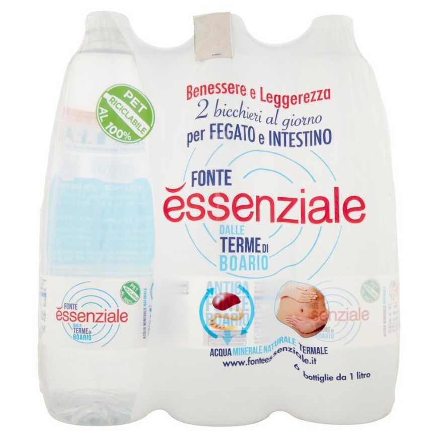 Fonte essenziale Негазированная минеральная вода, ПЭТ, 1 л