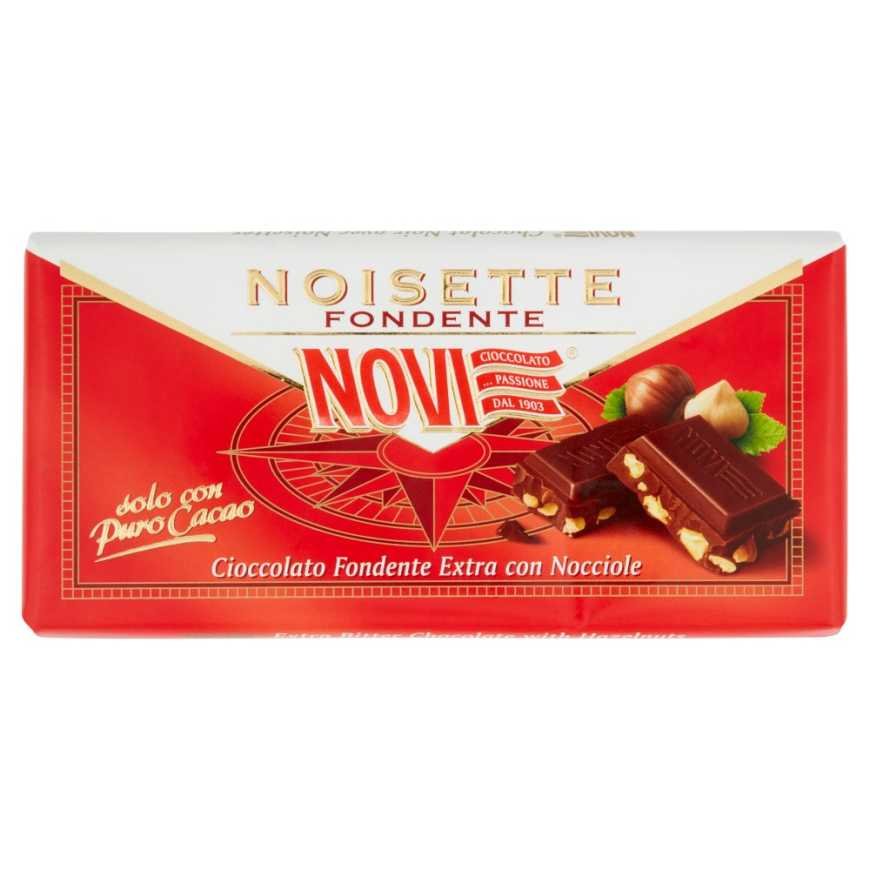 Novi Noisette dark chocolate with whole hazelnuts, 100 g