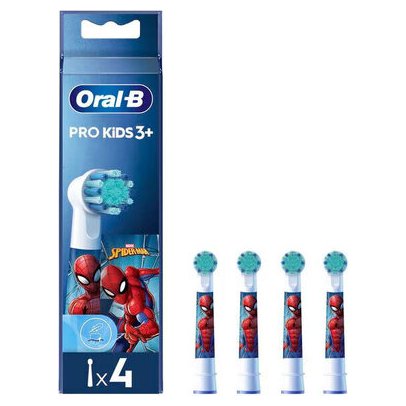 Oral-B сменные насадки для электрической щетки Spiderman, 4 шт.