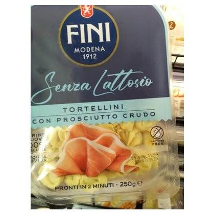 Fini тортеллини с сырокопченым окороком (прошутто крудо), 250 г