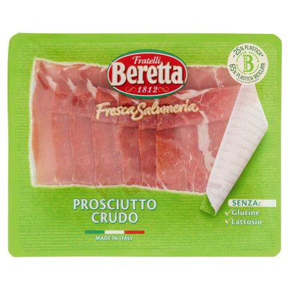 Fratelli Beretta ветчина сыровяленая выдержанная нарезка, 100 г