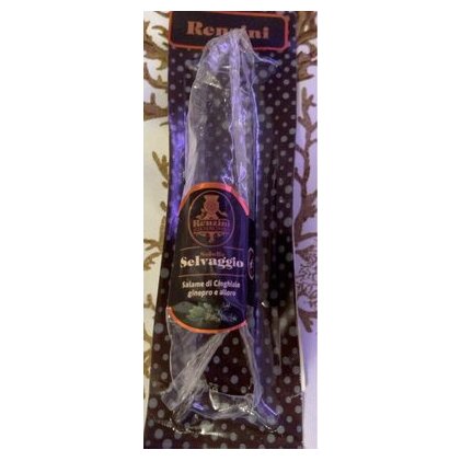 Renzini салями из кабана с можжевельником и лавром Selvaggio, 180 г