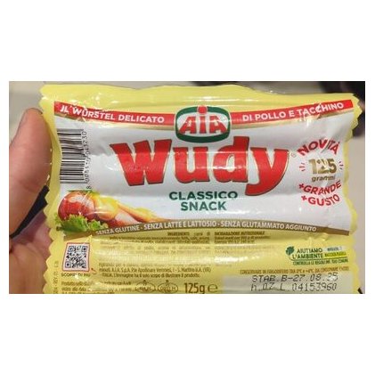 Wudy сосиски Delicato Classico, 125 г
