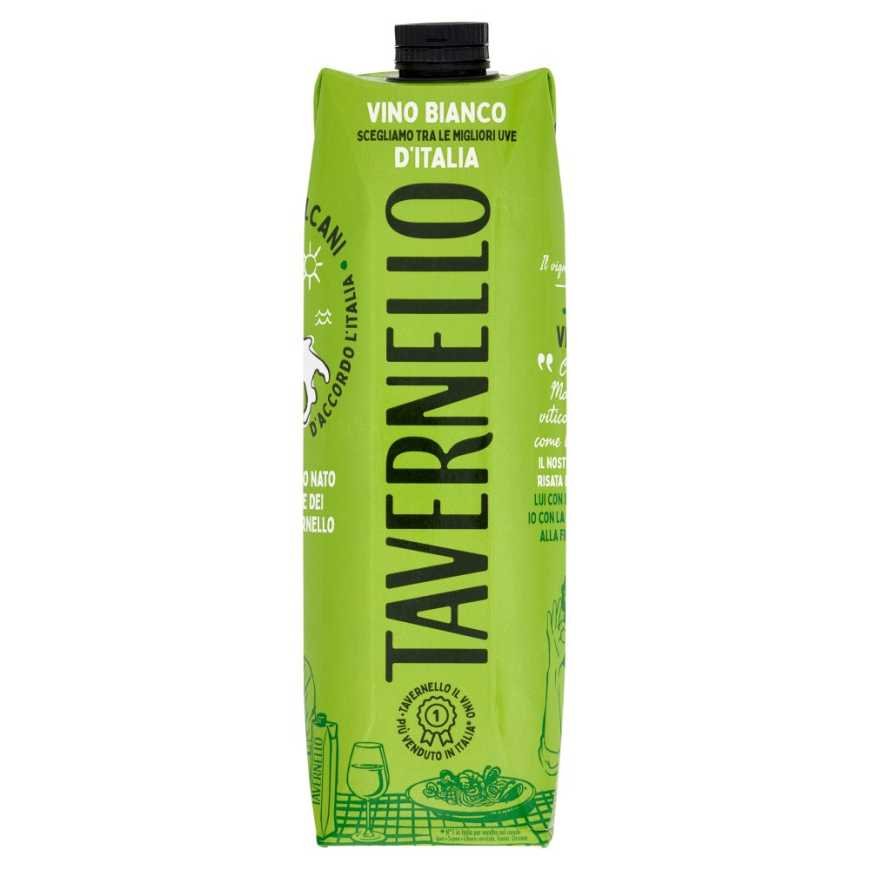Tavernello Белое сухое вино Bianco D'Italia Brick, 1 л, 10,5%