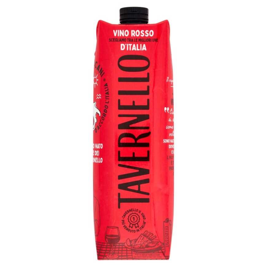 Tavernello Красное сухое вино Rosso D'Italia Brick, 1 л, 11,5%