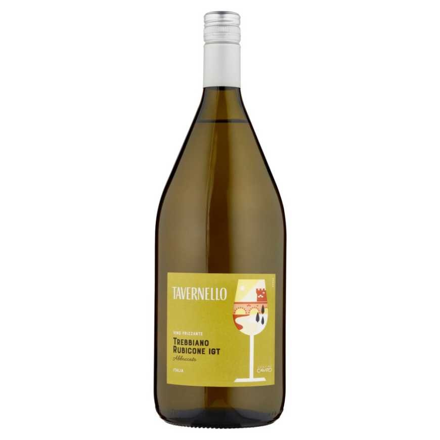 Tavernello semi-dry sparkling wine Trebbiano Frizzante Abboccato Rubicone IGT, 1.5 l