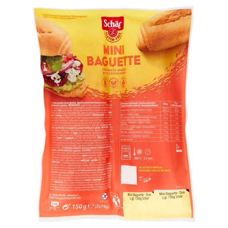 Schär мини-багет Duo без глютена, 150 г