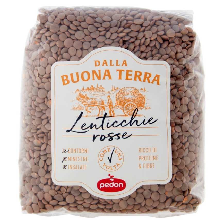 Pedon Buona Terra Красная чечевица, 500 г