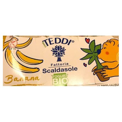 Teddi органический йогурт со вкусом банана, 2 х 115 г