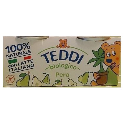 Teddi organic pear yogurt, 2 x 115 g