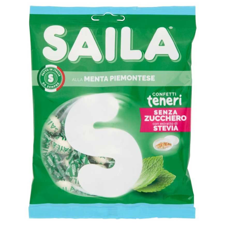 Saila Мягкие конфеты в глазури со вкусом мяты, 75 г