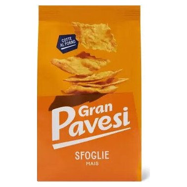 Gran Pavesi corn crispy cracker sheets Sfoglie Mais, 150 g