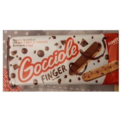 Pavesi мини-печенье с шоколадной крошкой Gocciole Finger, 120 г