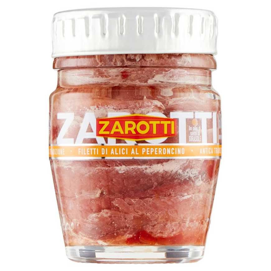 Zarotti Филе анчоусов с перцем чили, 60 г