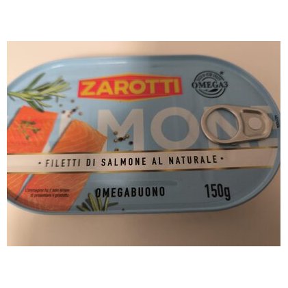 Zarotti филе лосося в собственном соку, 150 г