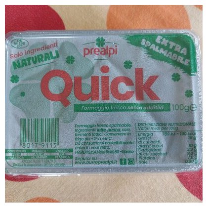 Prealpi мягкий сыр Quick, 100 г
