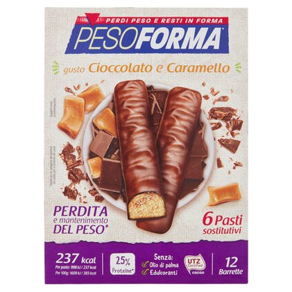 Pesoforma протеиновый батончик со вкусом шоколада и карамели, 420 г
