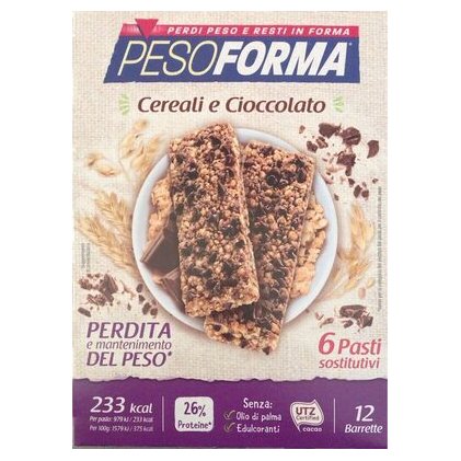 Pesoforma cereal and chocolate bar, 372 g